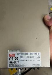議價出售明緯 SE-600-5100-120VAC12A年限 20—21 年 圖片及實物，拍攝無修飾，數量400個。所 歷史價格詳細信息