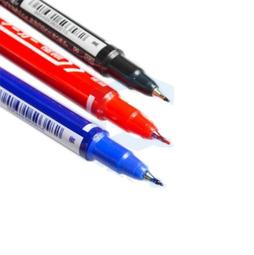 油性記號筆 雙頭 寫後立幹 不掉色 三色（黑藍紅） 歷史價格詳細信息