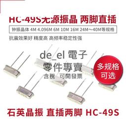 石英晶振直插2腳HC-49S無源晶體12MHZ 11.0592M 4M8M10M16M24M25M[此商品金額滿200元出貨]~台北悠閣 歷史價格詳細信息