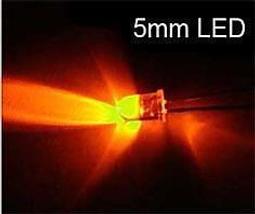 LED發光二極體 橙光5MM (壹包20入) 橘光 003362  ( 每標 20個 /16元 ) 歷史價格詳細信息