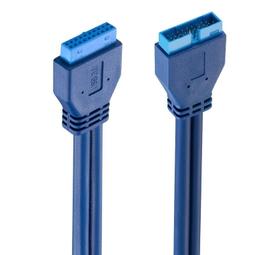 【線材】主板USB 20p轉2.0 3.0 9p母對公轉接線/USB 2.0轉3.0線前置擋板線 歷史價格詳細信息