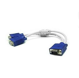 （VGA一分二 ）VGA分屏線顯示器分屏線 一臺主機接兩臺顯示器線咨詢 歷史價格詳細信息