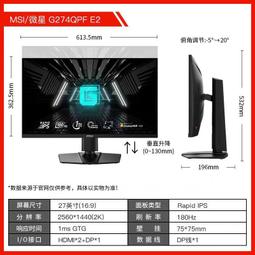 27寸2k/170hz/1ms 窄邊框旋轉升降遊戲電競電腦顯示器 q27g3s 歷史價格詳細信息