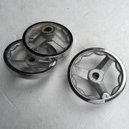 圓形手輪 內波紋鋁合金數控機床車床膠木手搖輪搖柄可折曡雙輻條 歷史價格詳細信息