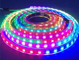 幻彩燈條套裝 5050炫彩流水流光跑馬燈帶 app控制音樂led燈帶 歷史價格詳細信息