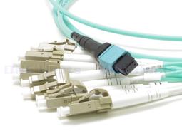 12芯 MPO母頭-MPO母頭 低損耗 美國康寧 OM3 1米光纖跳線 極性 TYPE A  MPO 12芯康寧光纖跳線 歷史價格詳細信息