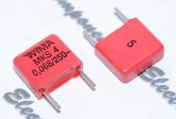 德國WIMA MKS4 0.68uF(680nF) 1000V 5% 腳距:27.5mm 金屬膜電容 1顆1標 歷史價格詳細信息