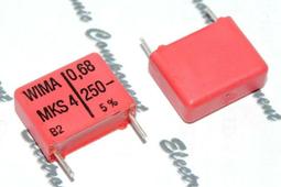 德國WIMA MKS4 6.8uF(6800nF) 400V 5% 腳距:37.5mm 金屬膜電容 1顆1標 歷史價格詳細信息