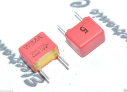 德國WIMA FKP2 220P(0.22nF) 63V 5% 腳距:5mm 金屬膜電容 1顆1標 歷史價格詳細信息