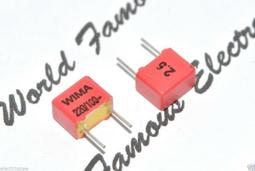 德國WIMA FKP2 220P(0.22nF) 63V 5% 腳距:5mm 金屬膜電容 1顆1標 歷史價格詳細信息