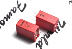 德國WIMA MKP2 0.1uF(100nF) 100V 5% 腳距:5mm 金屬膜電容 1顆1標 歷史價格詳細信息