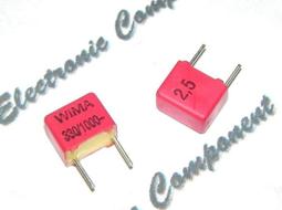 德國WIMA FKP2 3300P(3.3nF) 250V 2.5% 腳距:5mm 金屬膜電容 1顆1標 歷史價格詳細信息