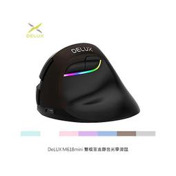 DeLUX M618mini 雙模垂直靜音光學滑鼠(電池版)【愛瘋潮】 歷史價格詳細信息