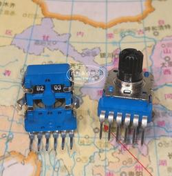 RK12型 單排6腳 雙聯旋轉電位器 B1K B10K 電子樂器調音音量8MM柄 歷史價格詳細信息