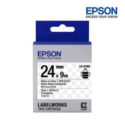 EPSON LK-6TBN C53S656406 透明系列透明底黑字標籤帶(寬度24mm) 歷史價格詳細信息
