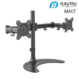 瑞米 Raymii MH7 27吋 桌上型雙螢幕支架底座 螢幕架 增高架螢幕掛架 夾桌穿桌顯示器掛架 歷史價格詳細信息