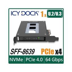 ICY DOCK U.2 NVMe PCIe 3.0/4.0 SSD 無抽取盤 硬碟抽取盒 轉 3.5" 裝置空間 (MB021VP-B) 歷史價格詳細信息