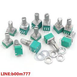 單聯電位器雙聯碳膜電位器柄長15mm可調電阻B10KB20KB50KB100KB1M 歷史價格詳細信息