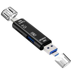 多功能 TF讀卡機 手機高速讀卡機 蘋果/Type-C/安卓/USB/電腦 四合一TF OTG USB 讀卡機 萬能讀卡 歷史價格詳細信息