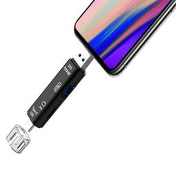 多功能 TF讀卡機 手機高速讀卡機 蘋果/Type-C/安卓/USB/電腦 四合一TF OTG USB 讀卡機 萬能讀卡 歷史價格詳細信息