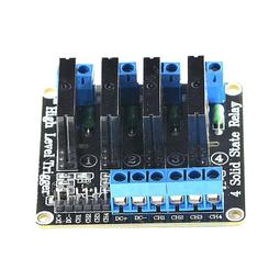 4路固態繼電器模塊 擴展板 高電平觸發 帶保險絲/5V/12V/24V可選 工業級雙面PCB 歷史價格詳細信息