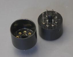 電子管管座大八腳EL34 KT88 6V6 6L6膽機大8腳電子管座搭棚用鍍金-滿200元發貨 歷史價格詳細信息