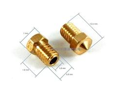 [HONGYI]E3D列印機印表機全銅噴頭噴頭擠出機噴嘴黃銅/3MM/孔0.2MM/M6/001458 歷史價格詳細信息