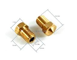 [HONGYI]E3D列印機印表機全銅噴頭噴頭擠出機噴嘴黃銅/3MM/孔0.2MM/M6/001458 歷史價格詳細信息