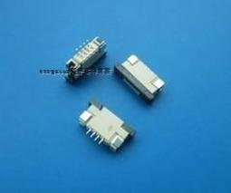 [含稅]FFC連接器 上翻 6pin翻蓋式 FPC插座 0.5MM間距 0.5-6P 歷史價格詳細信息