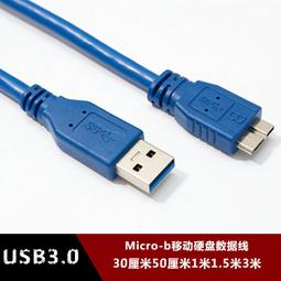 【小牛】usb3.0移動硬盤數據線連接線Micro-b3.0黑色線0.30.511.53米 歷史價格詳細信息