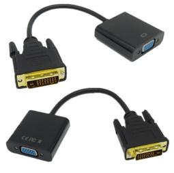 新品dvi轉vga轉換器電腦主機顯卡接顯示器投影儀241高清轉接線々 歷史價格詳細信息