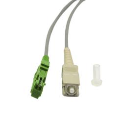 鎧裝多模50/125單芯光纖跳線E2000/APC-SC/UPC電信級尾纖光纖1米 可定製 62.5/125 歷史價格詳細信息