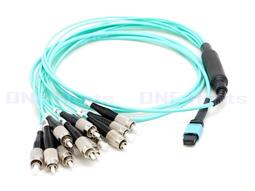 12芯 MPO母頭-MPO母頭 低損耗 美國康寧 OM3 1米光纖跳線 極性 TYPE A  MPO 12芯康寧光纖跳線 歷史價格詳細信息