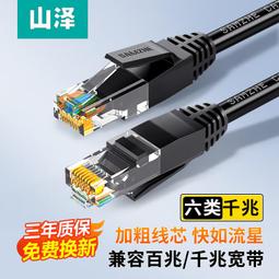 山澤六類網線千兆室內外cat6家用高速路由器電腦5網絡寬帶線20米m 歷史價格詳細信息