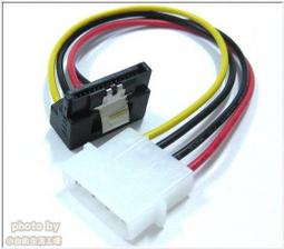 小白的生活工場*SATA電源延長線1分2 90度彎頭 A/B 兩款 歷史價格詳細信息