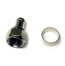 英制F頭 有線數字電視機頂盒接頭電視線f頭插頭 螺紋f頭 焊接頭線材~晴天 歷史價格詳細信息