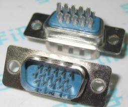 ???? DB15F DB15芯 插頭 針孔 兩排15芯公頭母頭 白膠鍍全金 焊線式 歷史價格詳細信息