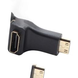 Mini HDMI公對HDMI母轉接頭 DV連接頭 HDMI 1.4版 4K 60hz 相機連接頭 U型 HD-001 歷史價格詳細信息