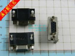 【含稅】DR15公頭/母頭 焊板/插板式 DB15好品質 雙排串口VGA插座 90度彎腳/針 179-01216 歷史價格詳細信息