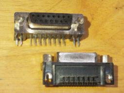 ???? DB15F DB15芯 插頭 針孔 兩排15芯公頭母頭 白膠鍍全金 焊線式 歷史價格詳細信息