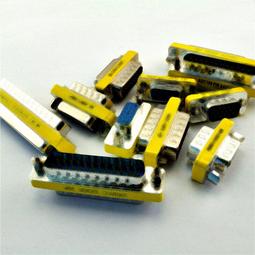 DB9/DB15/DB25/DB37 母頭公頭焊板式母插座180度直插帶螺絲柱魚叉 歷史價格詳細信息