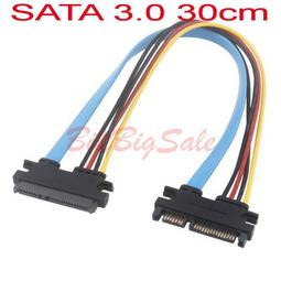 (SATA 3.0 硬碟延長線)7+15pin 公對母 硬碟 光碟機 10cm 30cm 50cm 100cm加長線ㄎ 歷史價格詳細信息