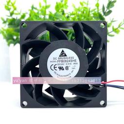 臺達FFB0824EHE 8038 8厘米 8cm 24V 變頻器風扇 歷史價格詳細信息