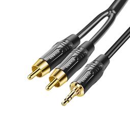 發燒3.5mm轉雙蓮花一分二 無氧銅鍍銀1分2手機功放音響音箱音頻線 歷史價格詳細信息