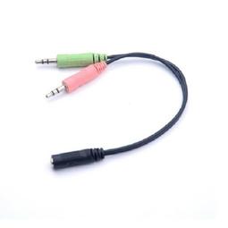 3.5mm音頻線耳機麥克風二合一延長線轉接頭手機k歌雙麥轉接線 歷史價格詳細信息