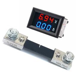 100A 分流器 直流 多功能 數顯 LCD 液晶 電壓 電流 功率 電能 電量表 四種功能全屏液晶顯示 歷史價格詳細信息