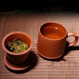 宜興手工紫砂蓋杯家藏紫泥知足常樂家用辦公茶杯禮品 歷史價格詳細信息