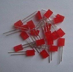 LED 發光二極體 方形2*5*7MM 高亮 黃發黃 黃色 霧狀 散光（50個一拍）[58472-012] 歷史價格詳細信息