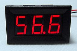 帶反接保護 4.5-30V兩線數顯電壓表 紅色 歷史價格詳細信息