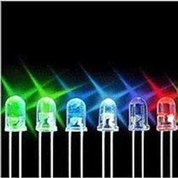 5MM/F5 發光二極體LED燈白髮紅黃藍綠紫色圓頭高亮直插LED燈 50隻 Y00878 歷史價格詳細信息